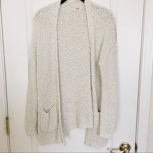 Warm fuzzy cardigan!